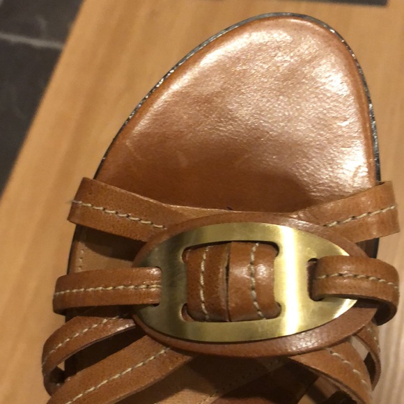 Brown sandal/wedge COMMA‘, EUR 38/US7, new, leather - Picture 8 of 9